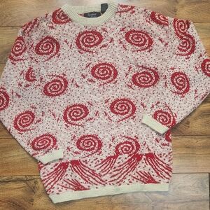 Rare 80's Rainbow Ridge Vintage Abstract Pattern Sweater ,size m